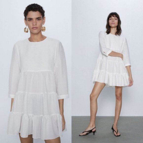 Zara White Sharon Dress - Picture 2 of 2
